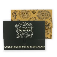 Emma Bridgewater Black Scroll Set of 2 A4 Document Wallets